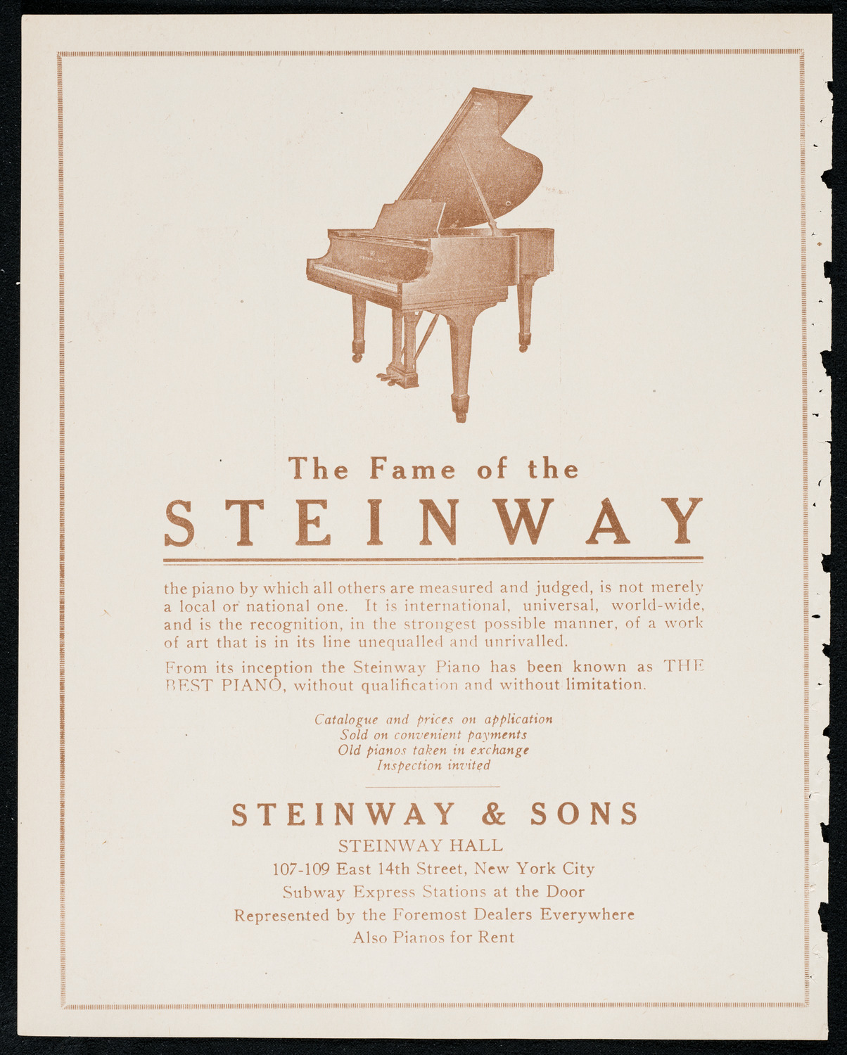 New York Philharmonic, November 28, 1920, program page 4