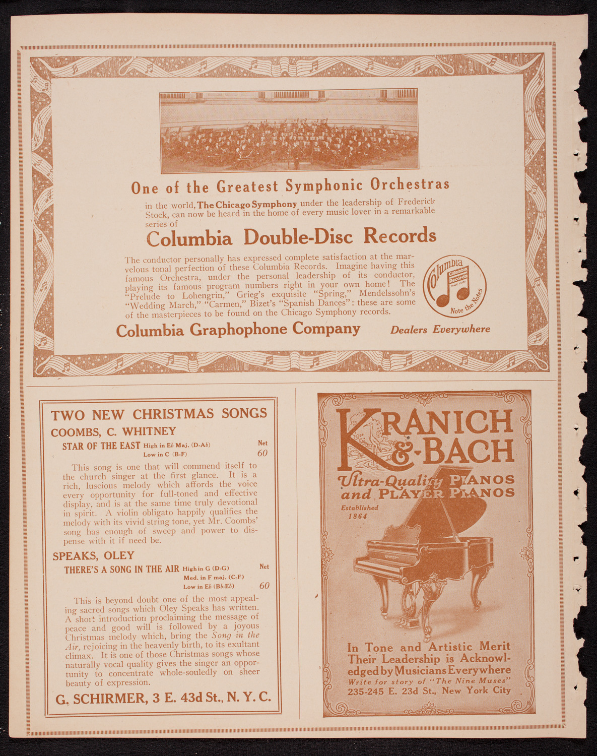 Boston Symphony Orchestra, November 30, 1916, program page 6