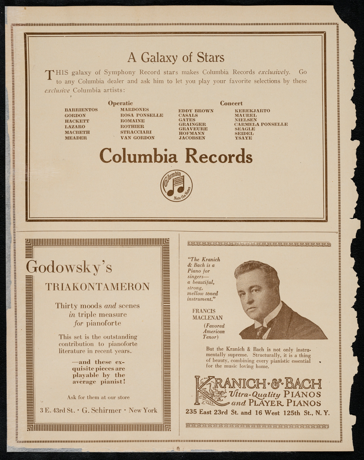 Hans Kronold Memorial Concert, May 7, 1922, program page 6