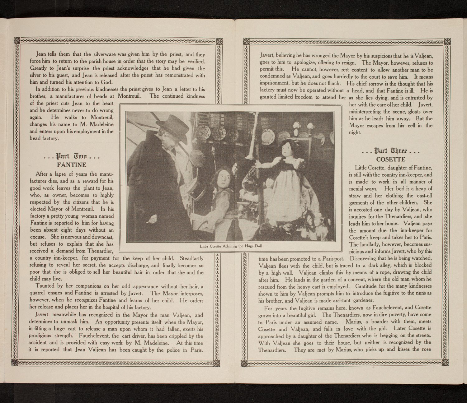 Film: Les Miserables, January 26, 1914, program page 6