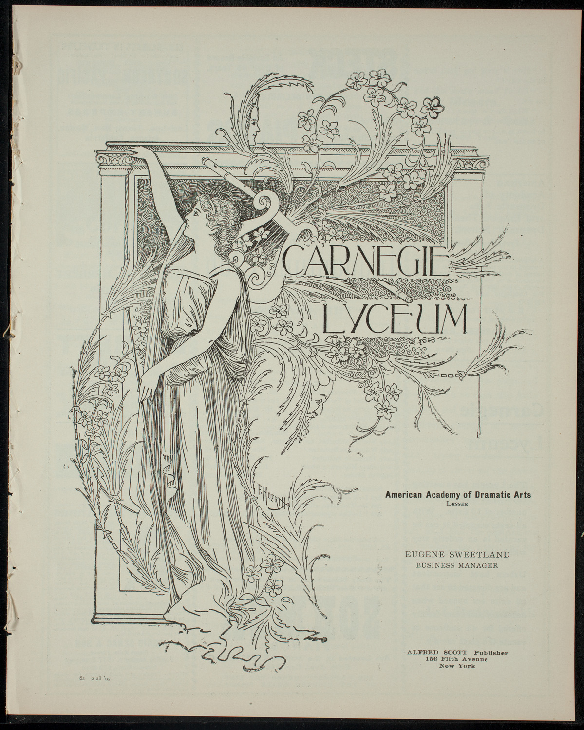 The Inquantum Club, February 28, 1905, program page 1