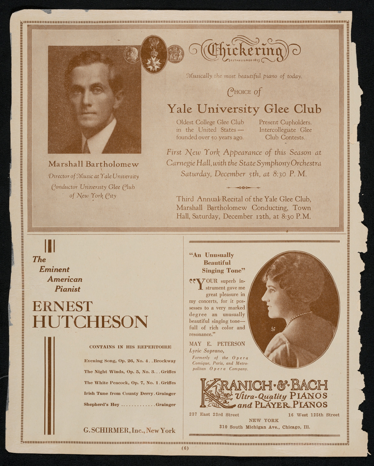 New York Symphony Orchestra, December 4, 1925, program page 6