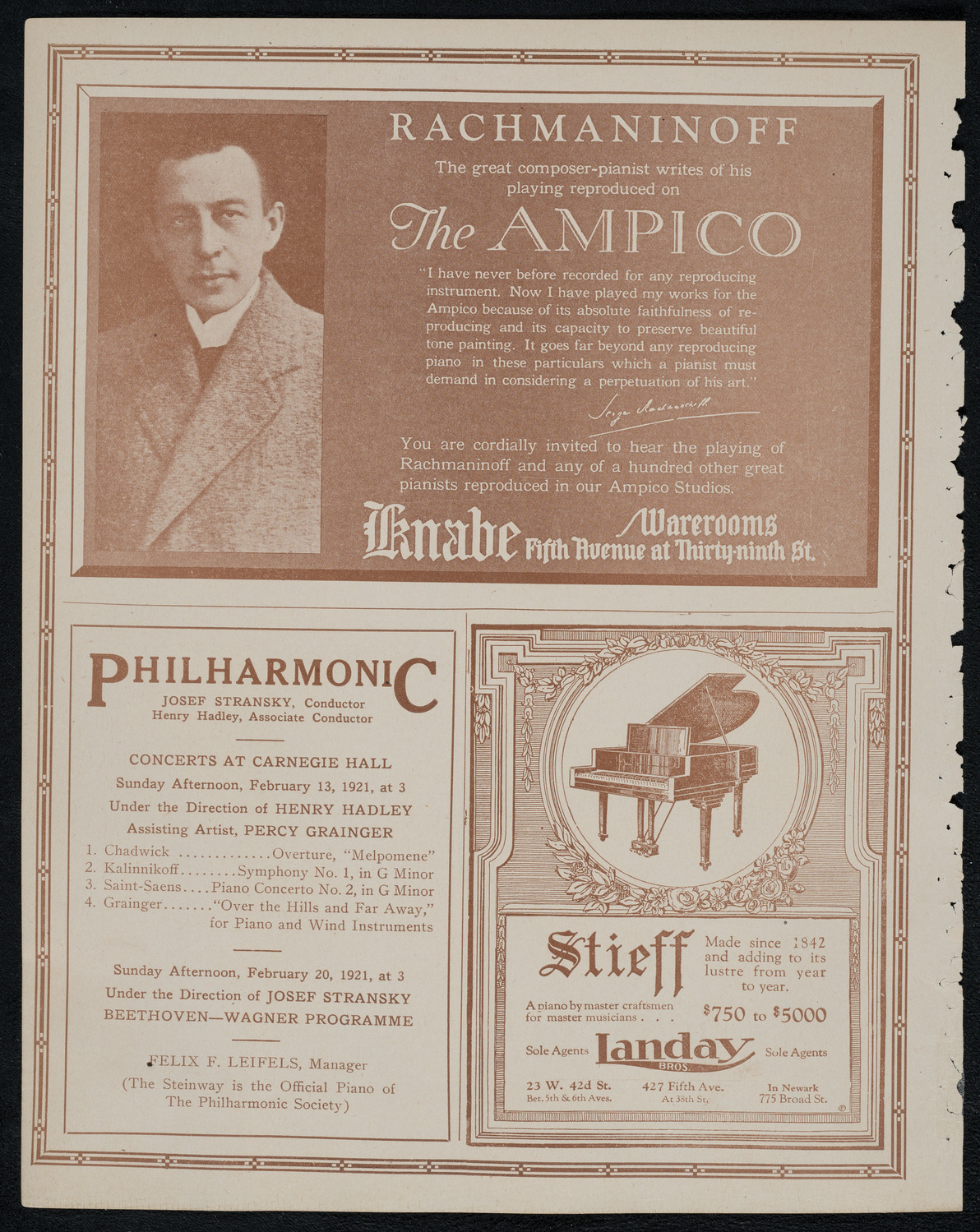 Mabel Garrison, Soprano, February 12, 1921, program page 12