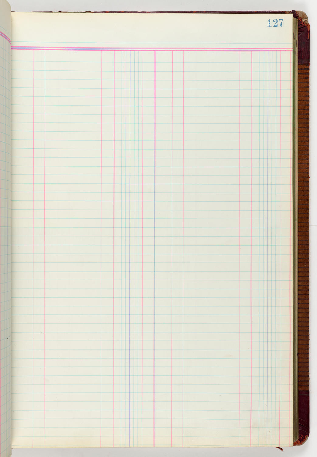 Music Hall Accounting Ledger Journal, volume 6, page 127