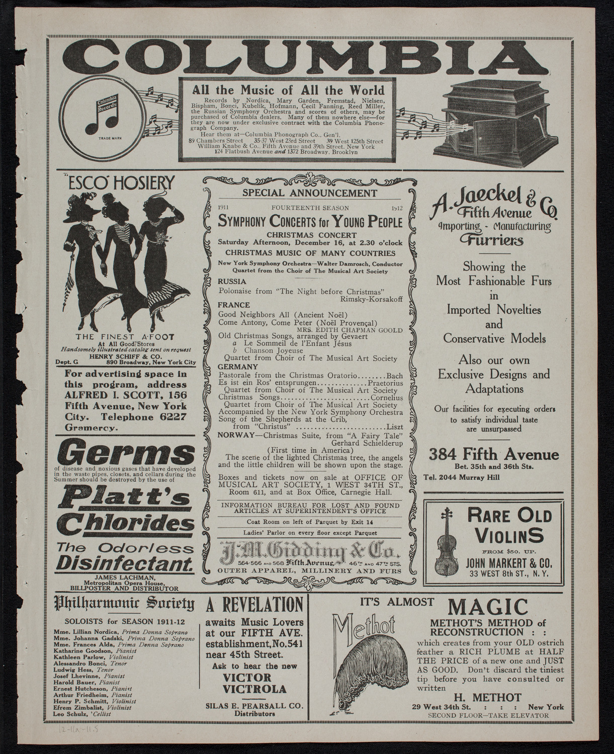 Elmendorf Lecture: Naples and Environs, December 11, 1911, program page 9