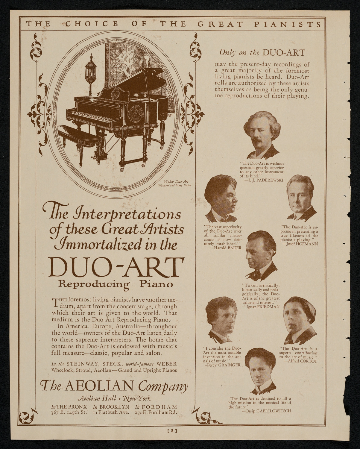Mabel Garrison, Soprano, October 24, 1925, program page 2