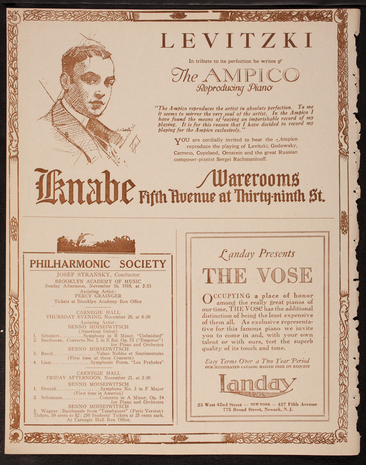 Rosalie Miller, Soprano, November 18, 1919, program page 12