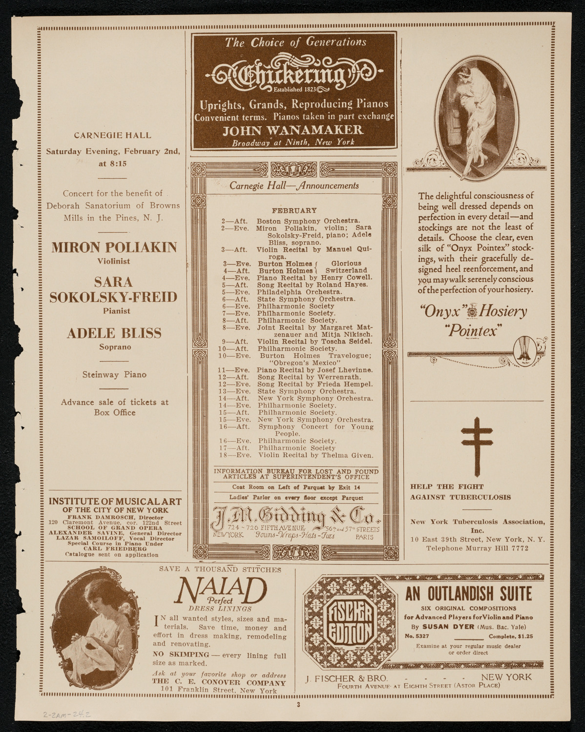Symphony Concert for Young People, February 2, 1924, program page 3