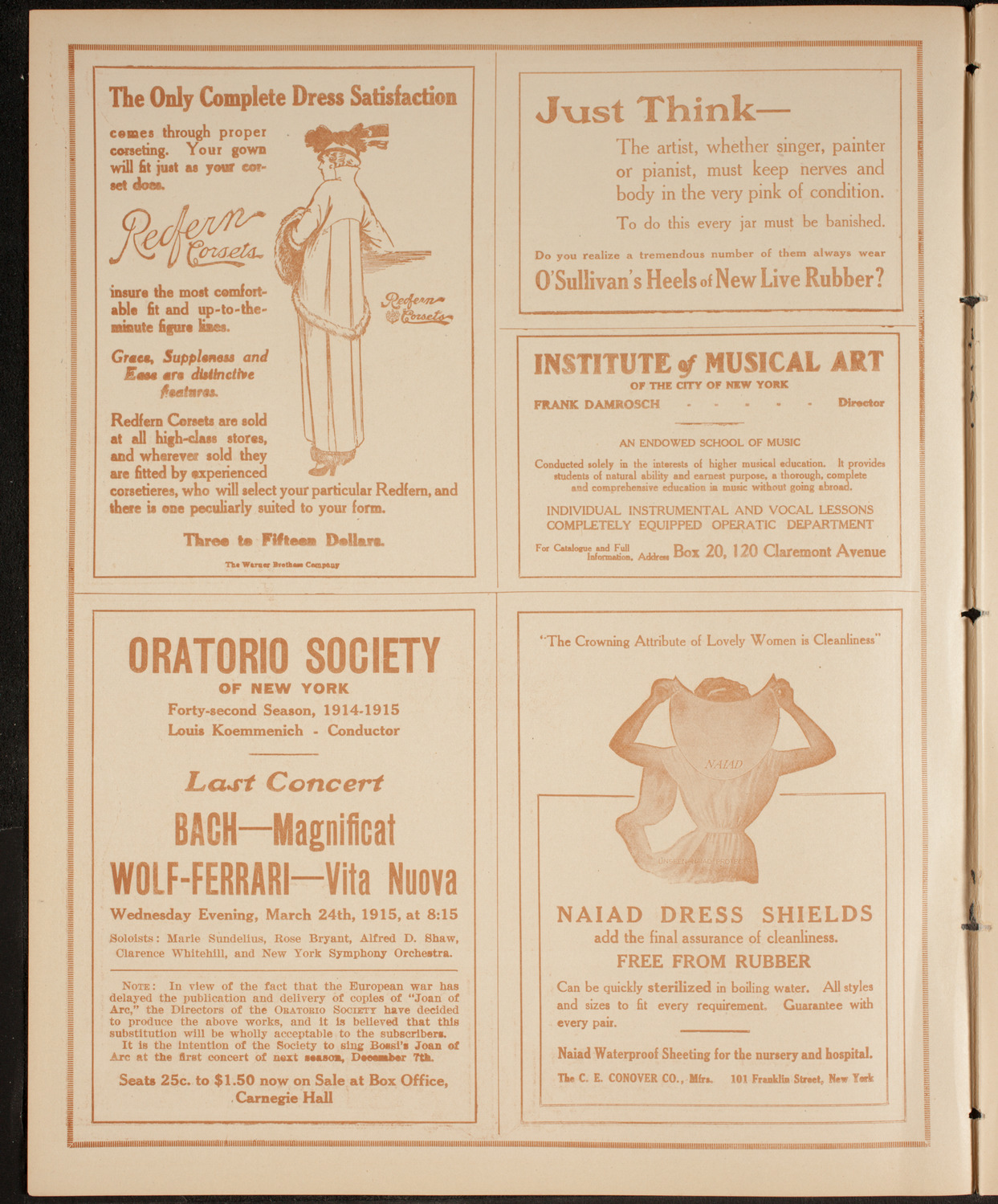 Hampton Institute Meeting and Concert, February 8, 1915, program page 2