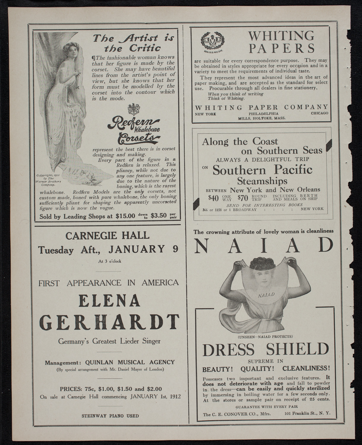 Christmas Concert: Diocesan Auxiliary of the Cathedral of St. John the Divine, December 14, 1911, program page 2