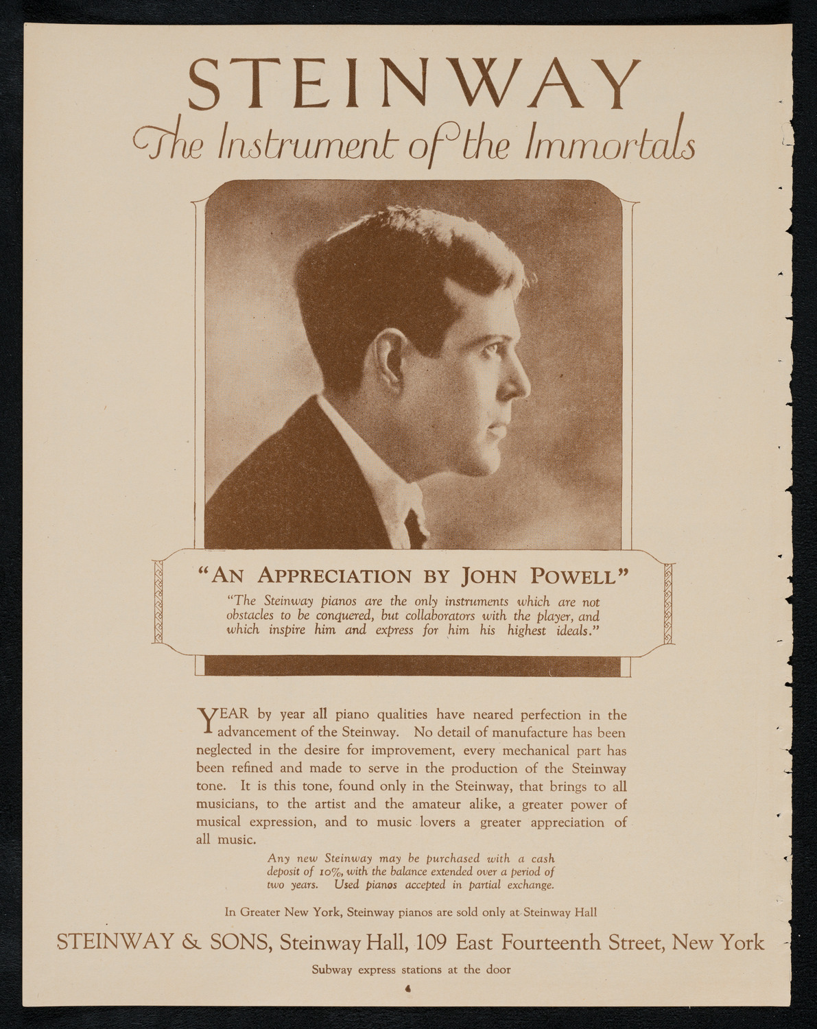 Boston Symphony Orchestra, April 7, 1923, program page 4