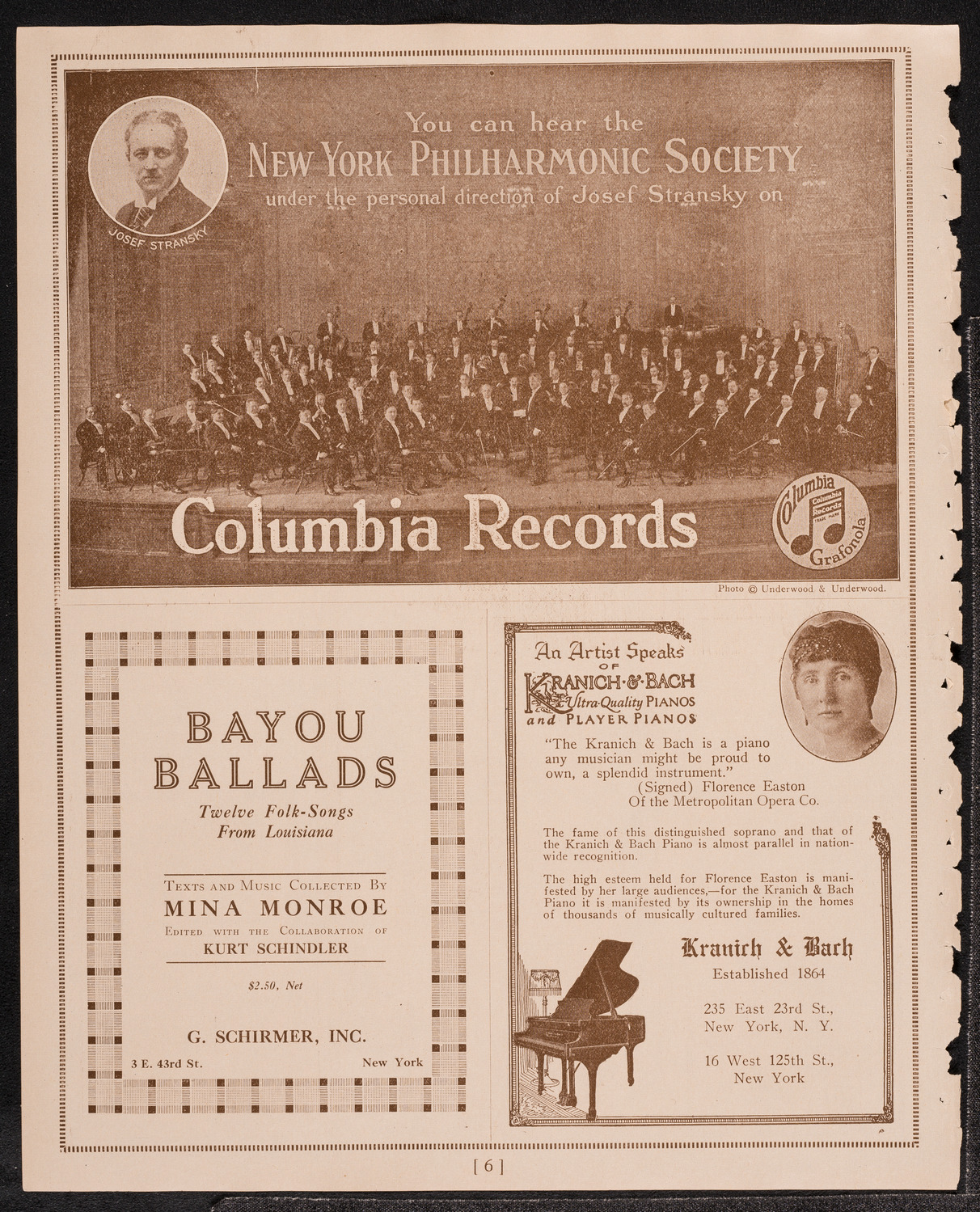Elly Ney, Piano, October 26, 1921, program page 6