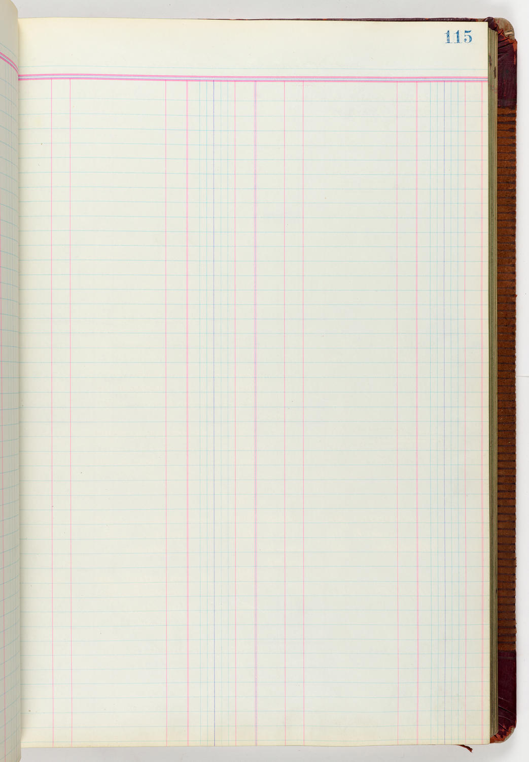 Music Hall Accounting Ledger Journal, volume 6, page 115