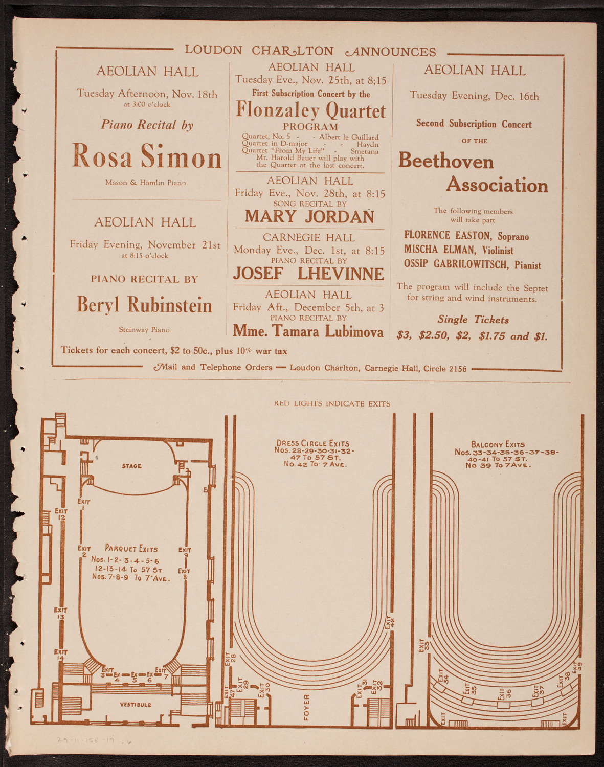 Helene Kanders, Soprano, November 15, 1919, program page 11