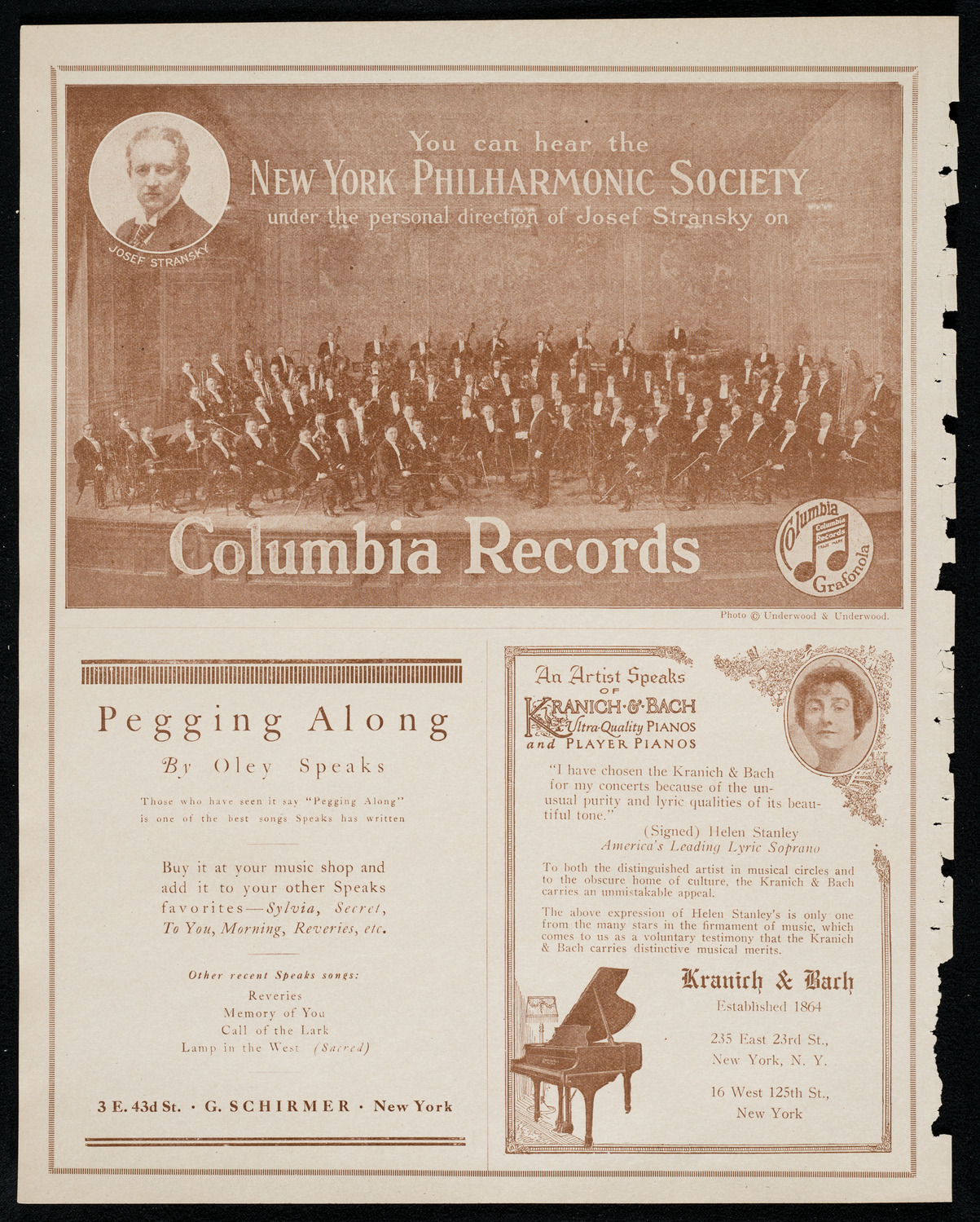 National Symphony Orchestra, October 31, 1920, program page 6