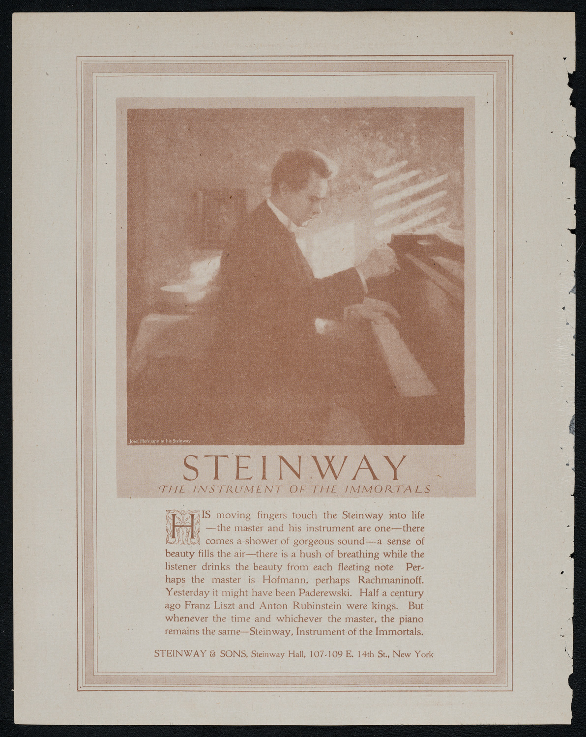 National Symphony Orchestra, February 1, 1921, program page 4