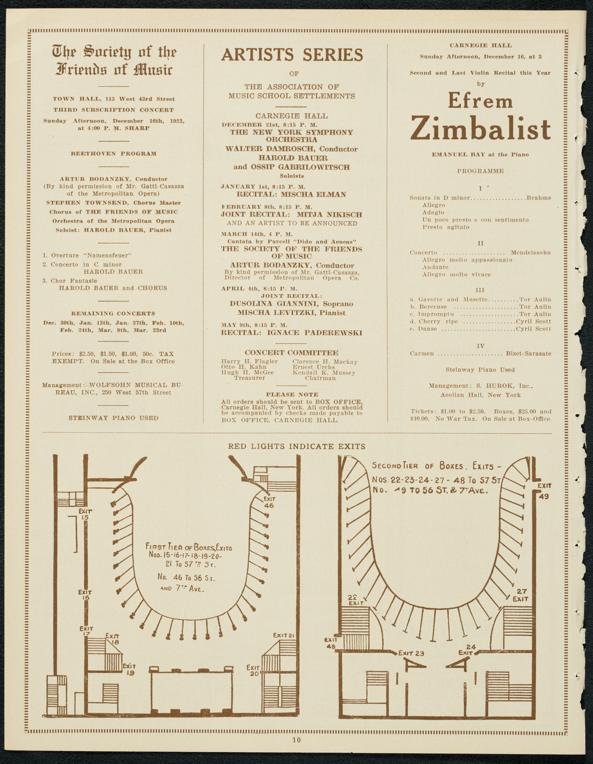 Symphony Concert for Young People, December 15, 1923, program page 10