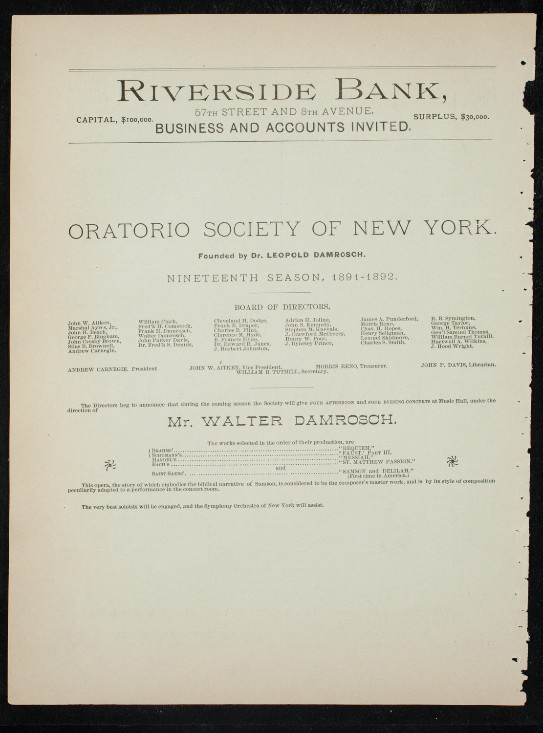 Students of J.C. Woloff, November 27, 1891, program page 8