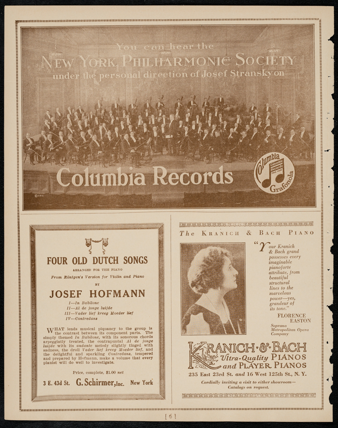 New York Philharmonic, February 18, 1922, program page 6