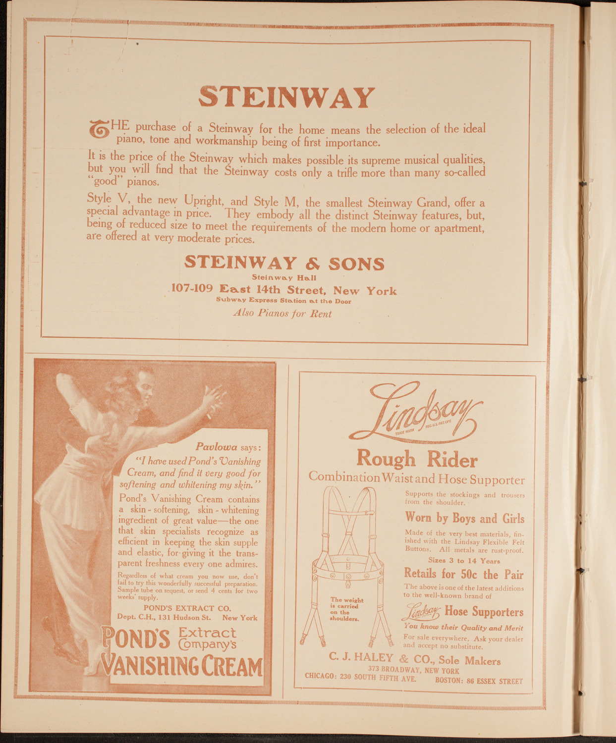 New York Philharmonic, January 3, 1915, program page 4