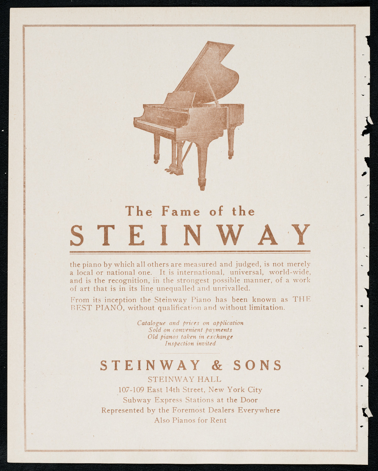 Flora Mora, Piano, November 25, 1920, program page 4