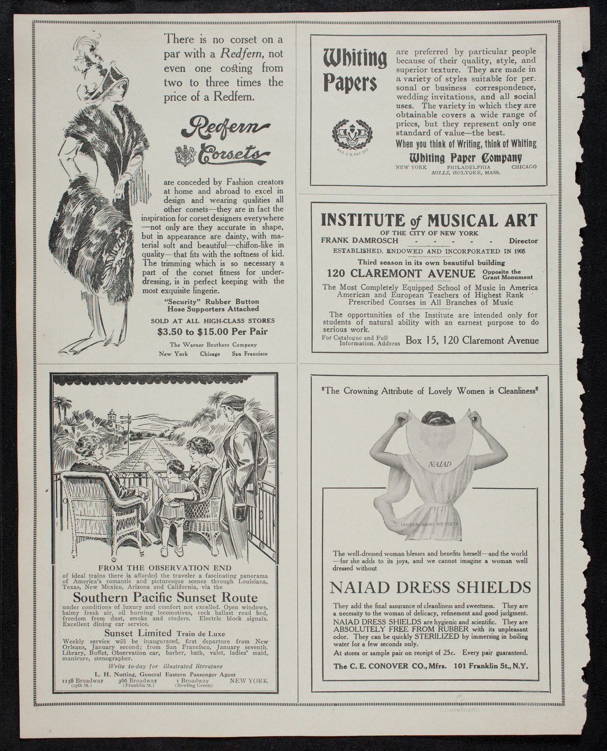 Eugène Ysaÿe, Violin, November 19, 1912, program page 2