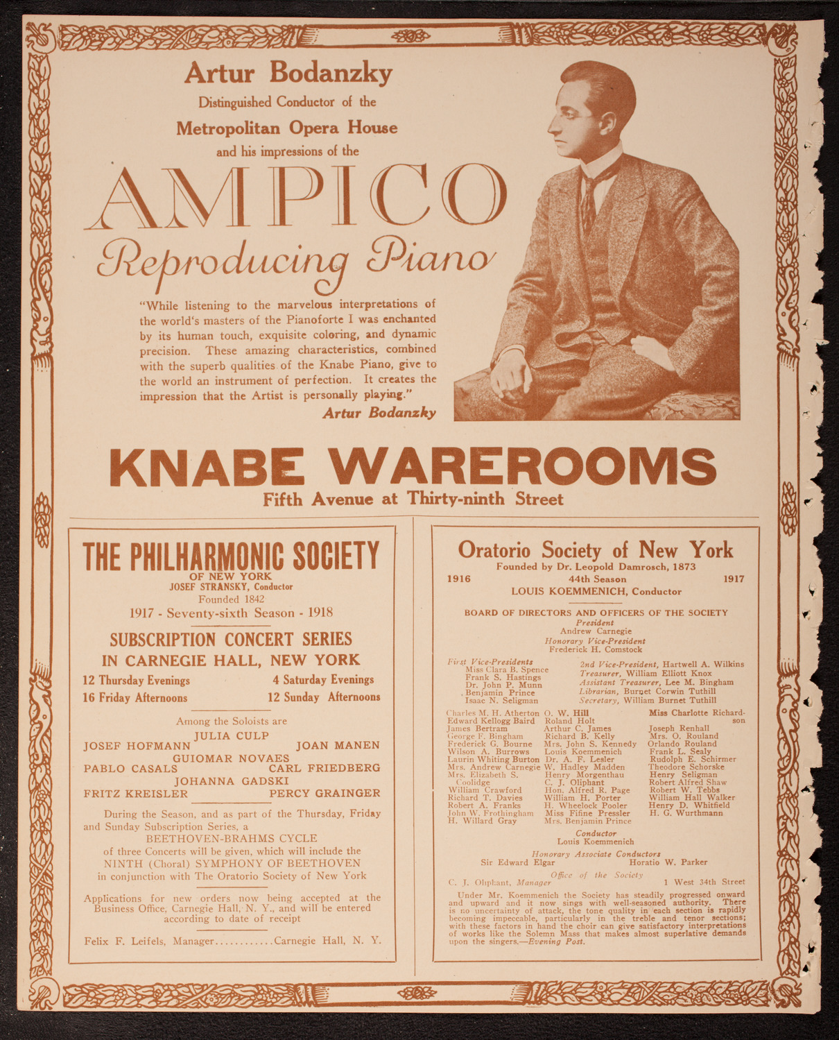 New York Banks' Glee Club, April 7, 1917, program page 12