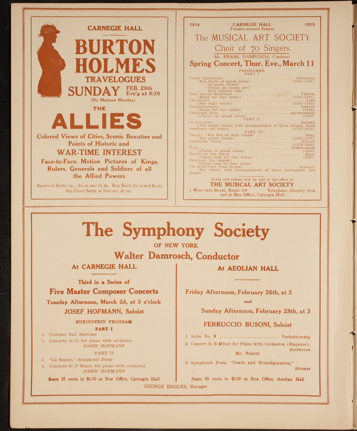 The Civic Forum, February 24, 1915, program page 8