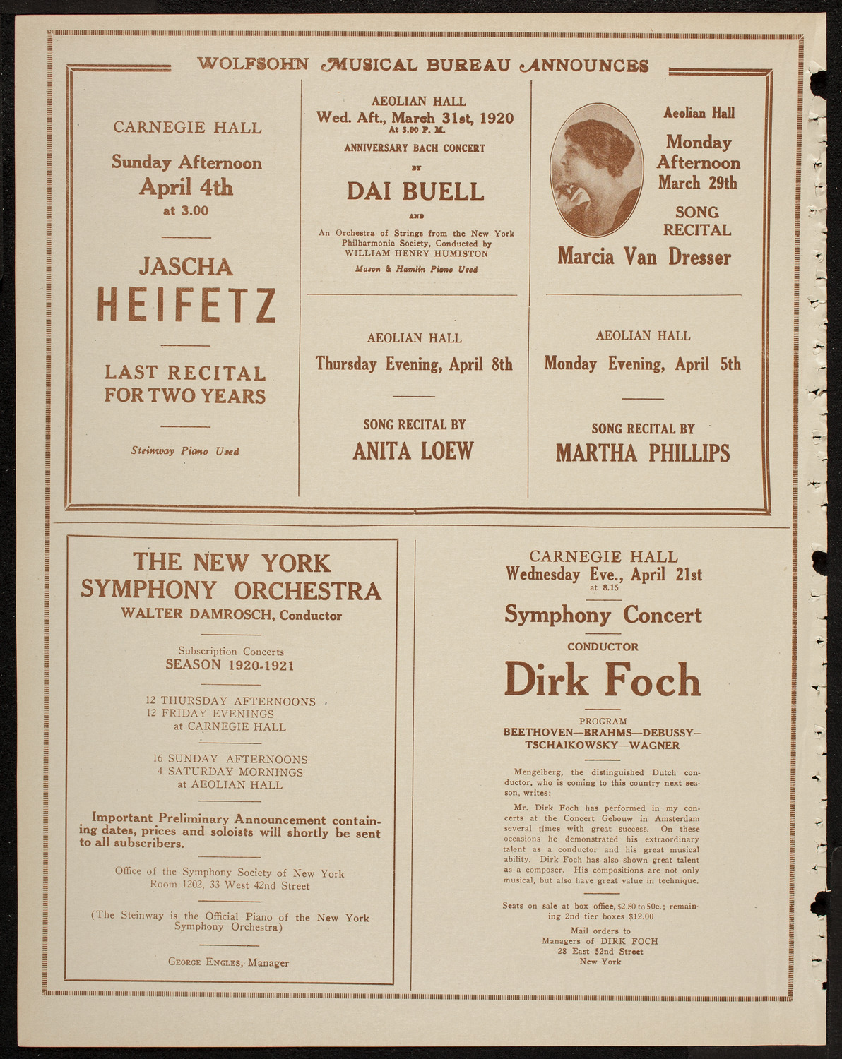 Russian Symphony Society of New York, March 27, 1920, program page 8