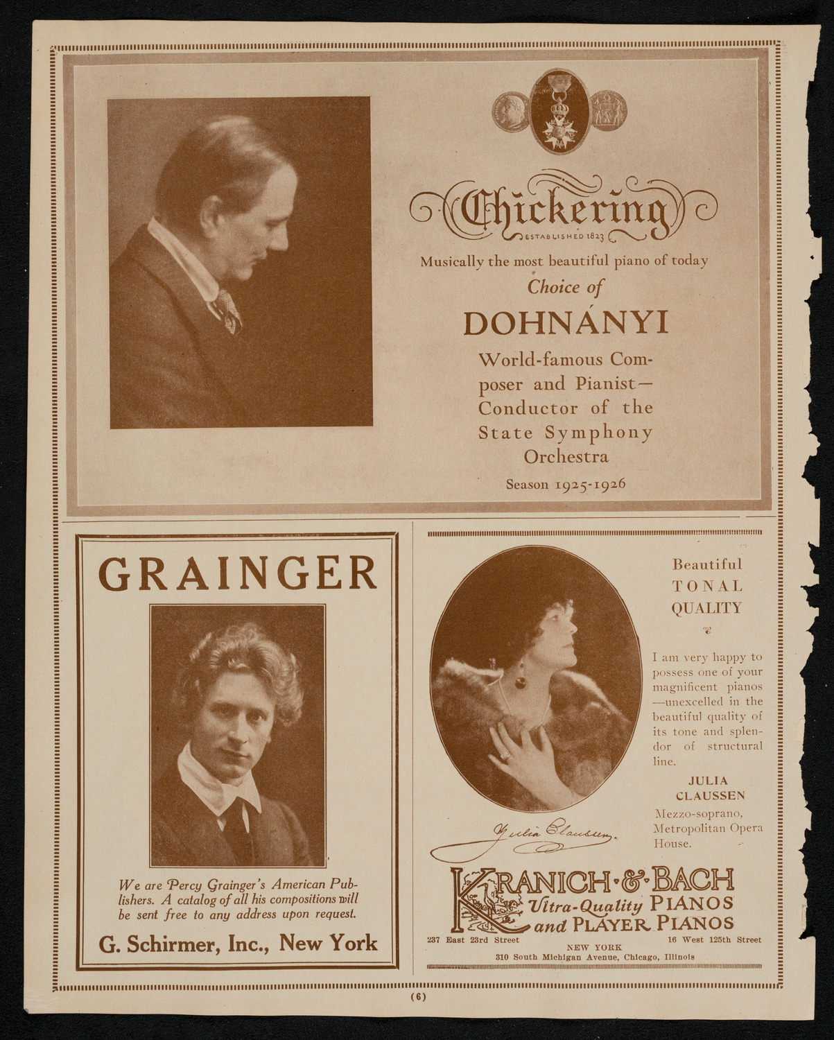 State Symphony Orchestra of New York, December 9, 1925, program page 6