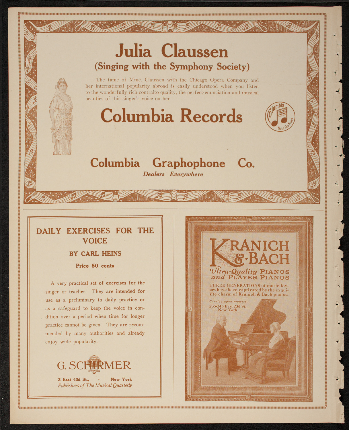 New York Symphony Orchestra, February 22, 1917, program page 6