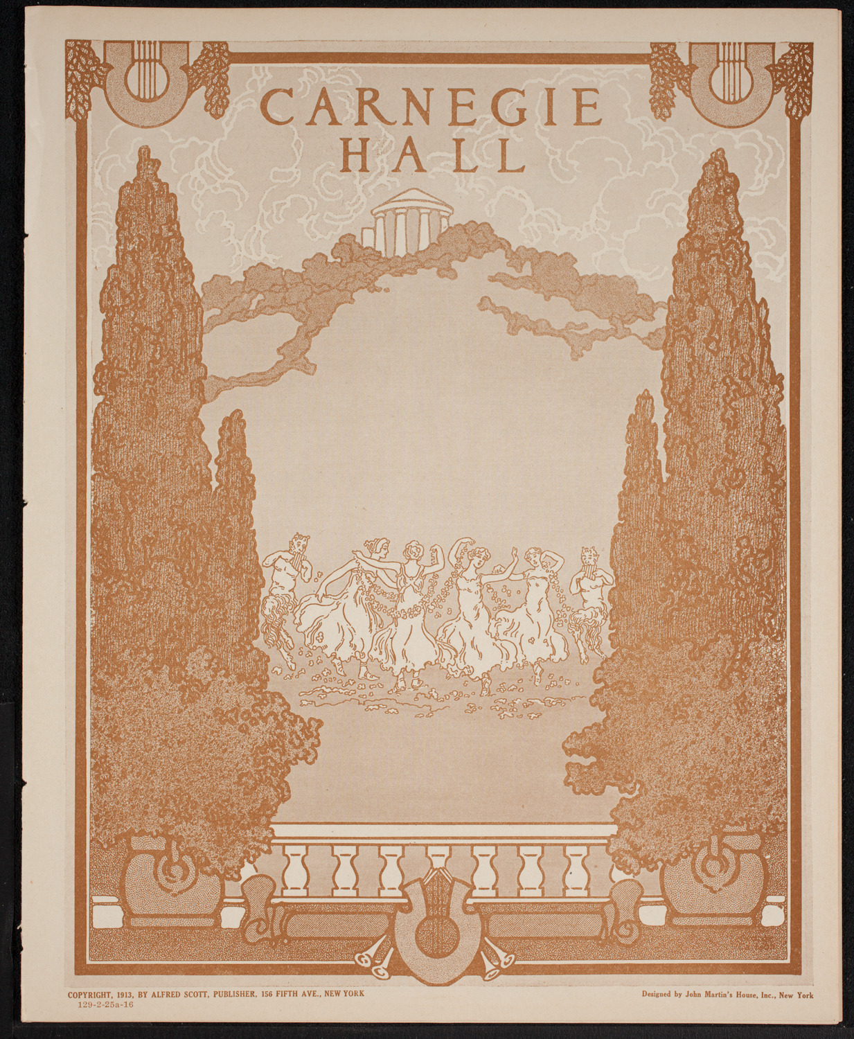 New York Philharmonic, February 25, 1916, program page 1