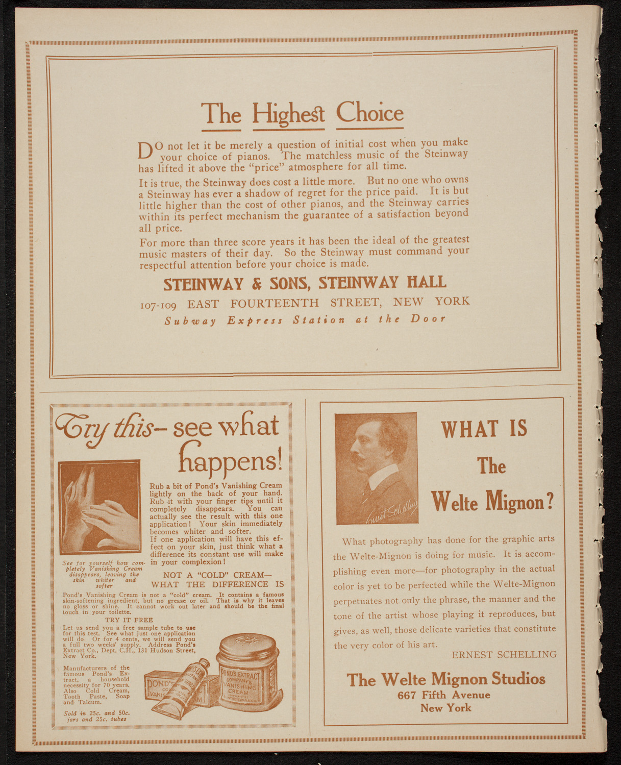 New York Philharmonic, January 7, 1917, program page 4