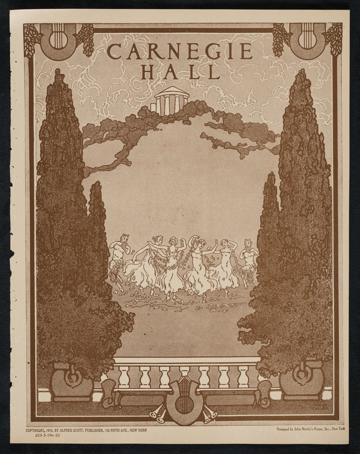 World Peace Mass Meeting, March 19, 1923, program page 1