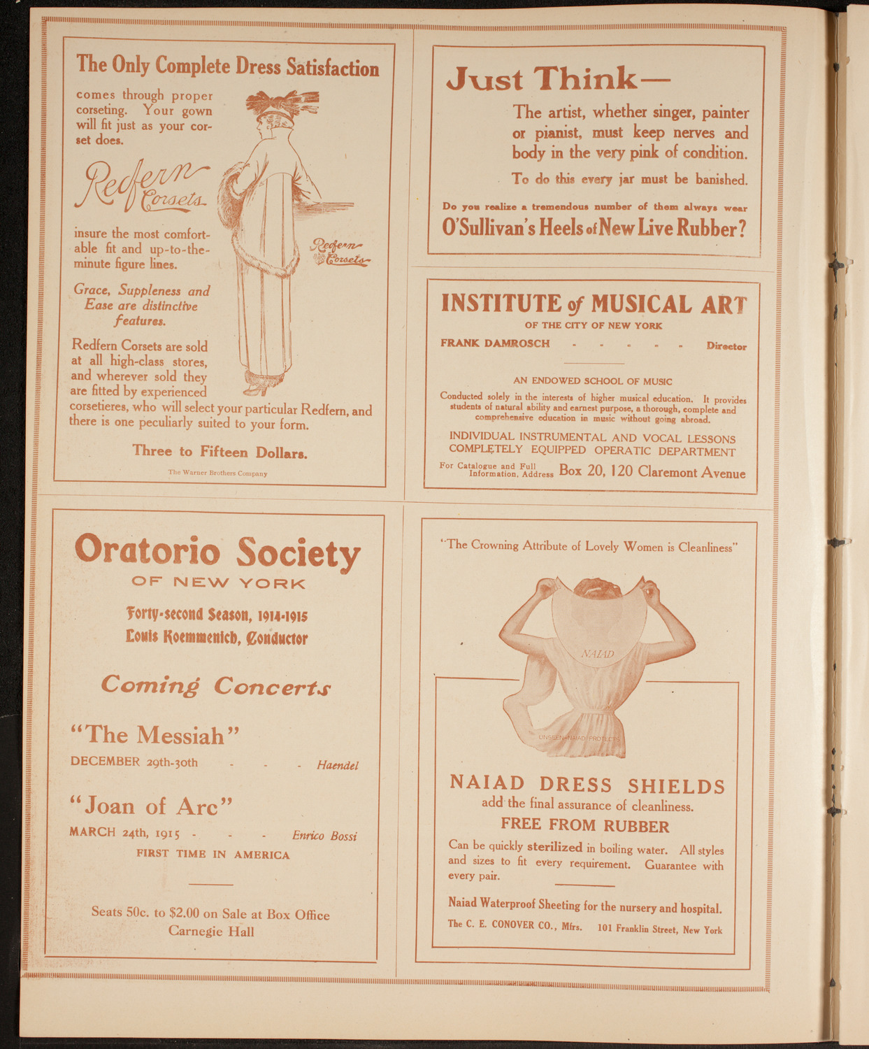 New York Philharmonic, December 11, 1914, program page 2