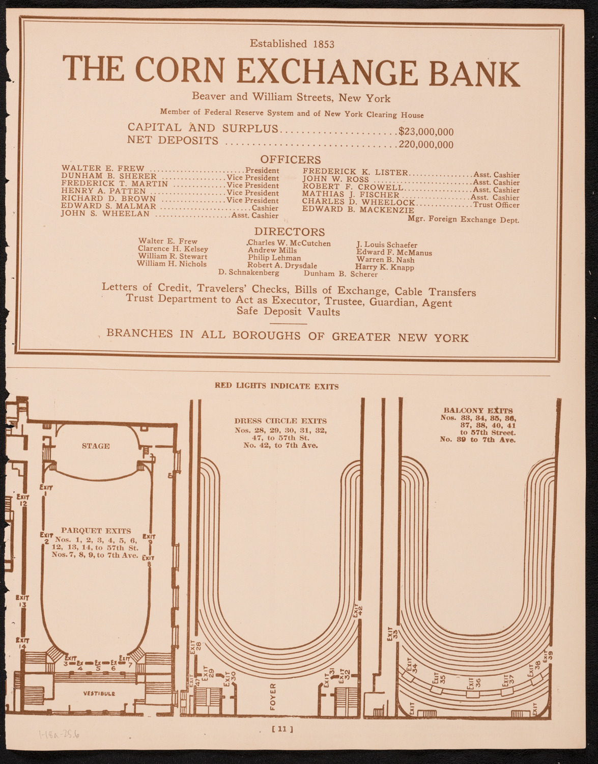 New York Philharmonic, January 18, 1925, program page 11