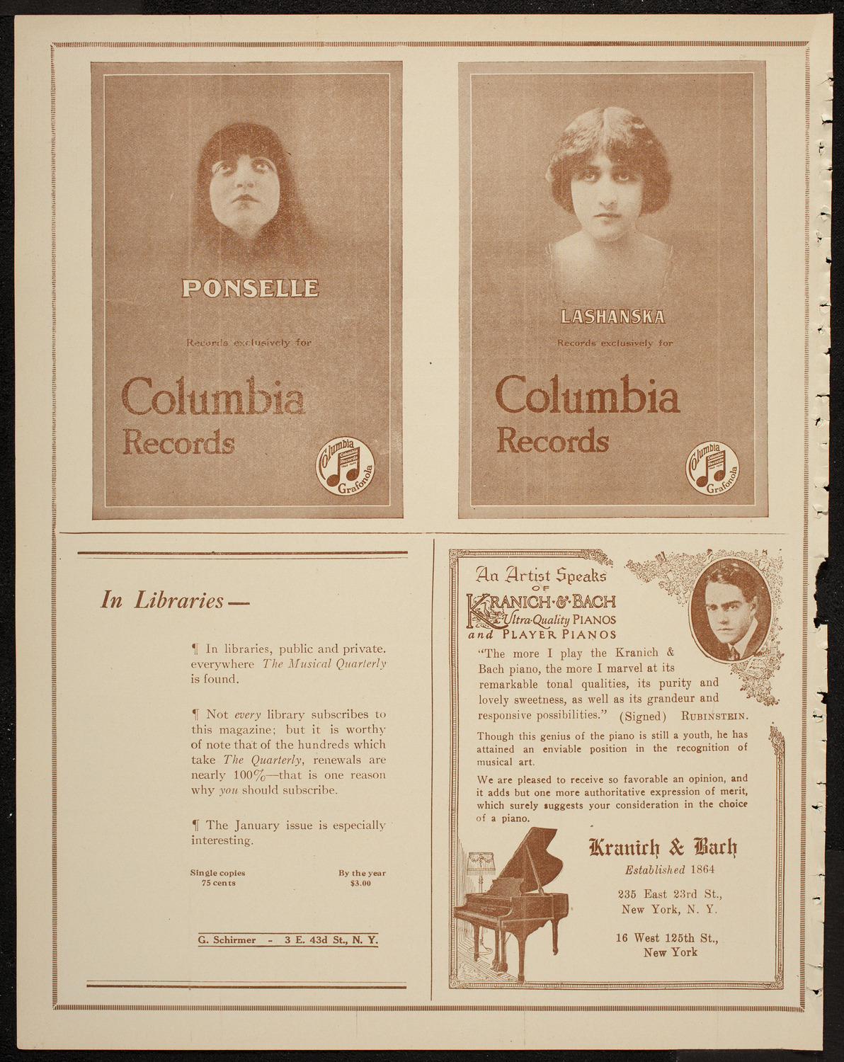 Josef Lhévinne, Piano, April 18, 1920, program page 6