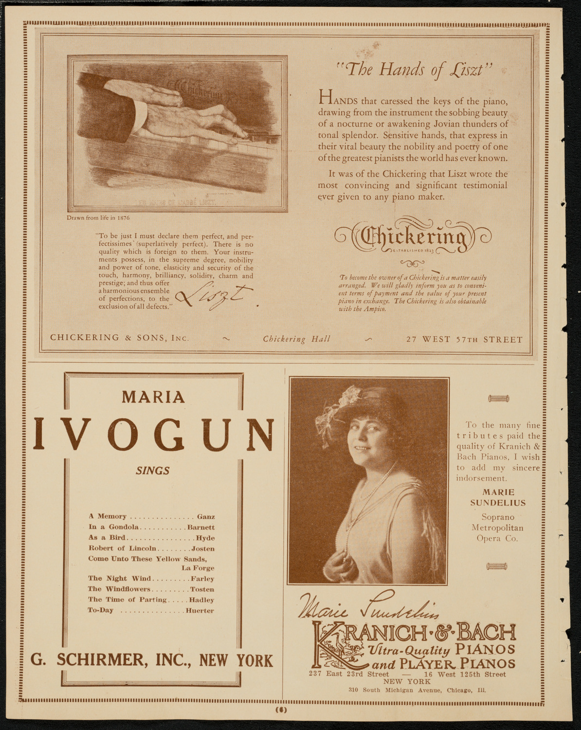 Burton Holmes Travelogue: Along the Riviera, March 9, 1925, program page 6