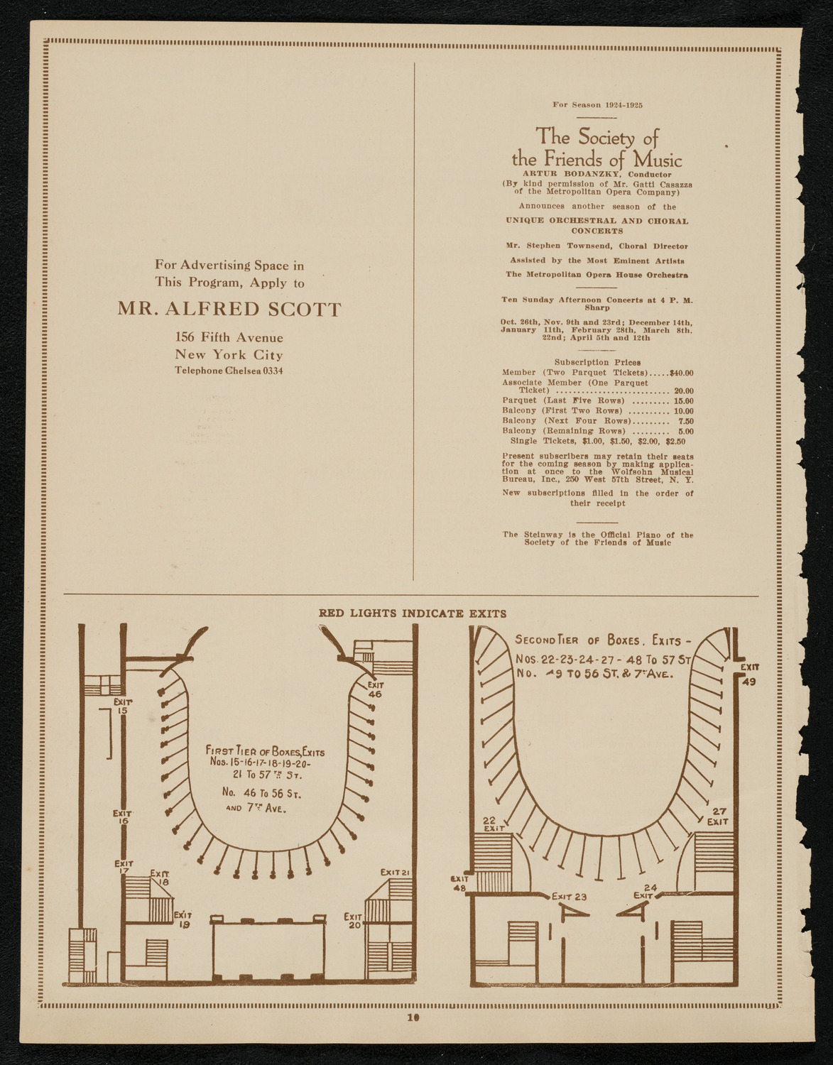 Kriens Symphony Club, May 24, 1924, program page 10