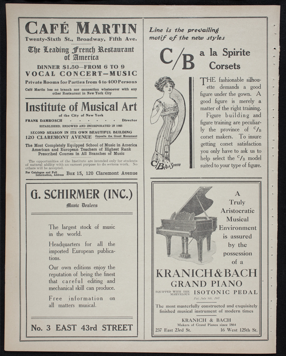 People's Symphony Concert, October 15, 1911, program page 6