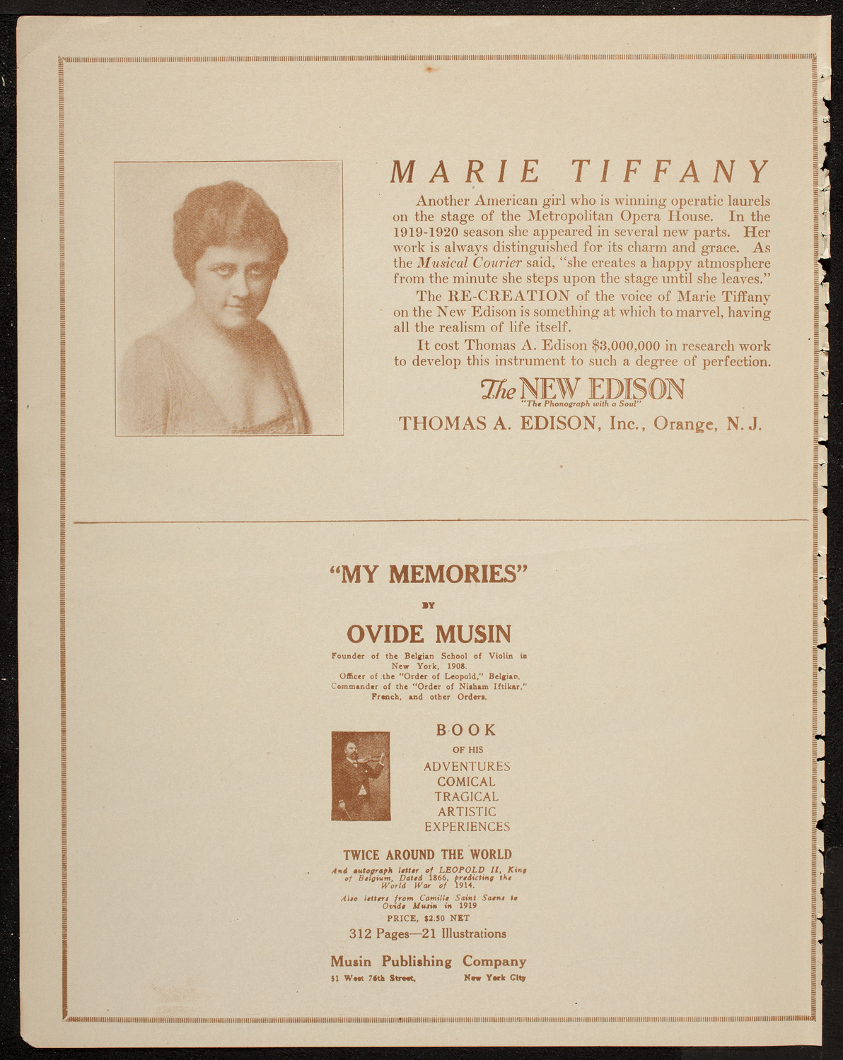 Swedish Choral Club of Chicago, June 11, 1920, program page 2