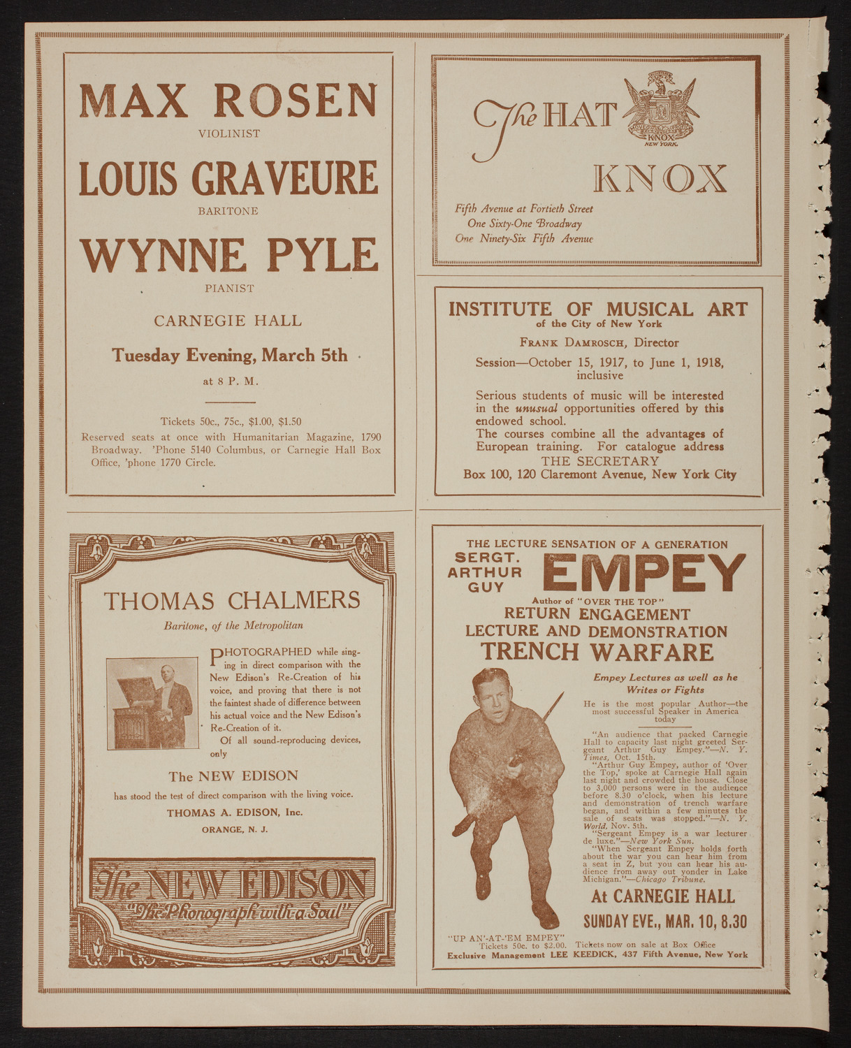 Meeting: Girls' Patriotic Service League, March 1, 1918, program page 2