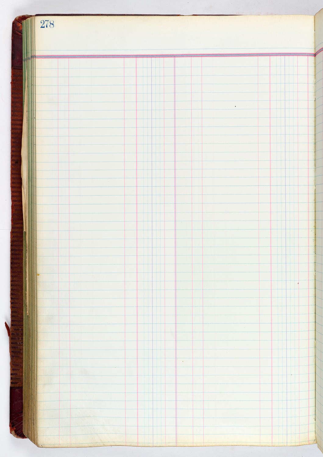 Music Hall Accounting Ledger, volume 4, page 278