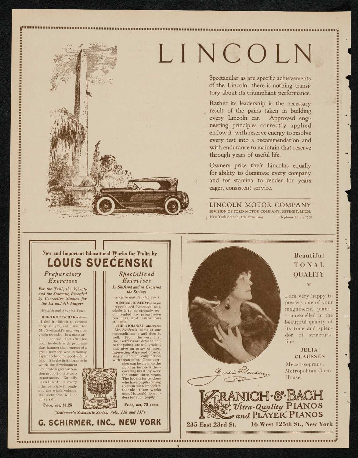 New York Symphony Orchestra, March 27, 1924, program page 6