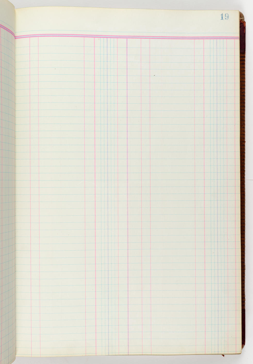 Music Hall Accounting Ledger Journal, volume 6, page 19