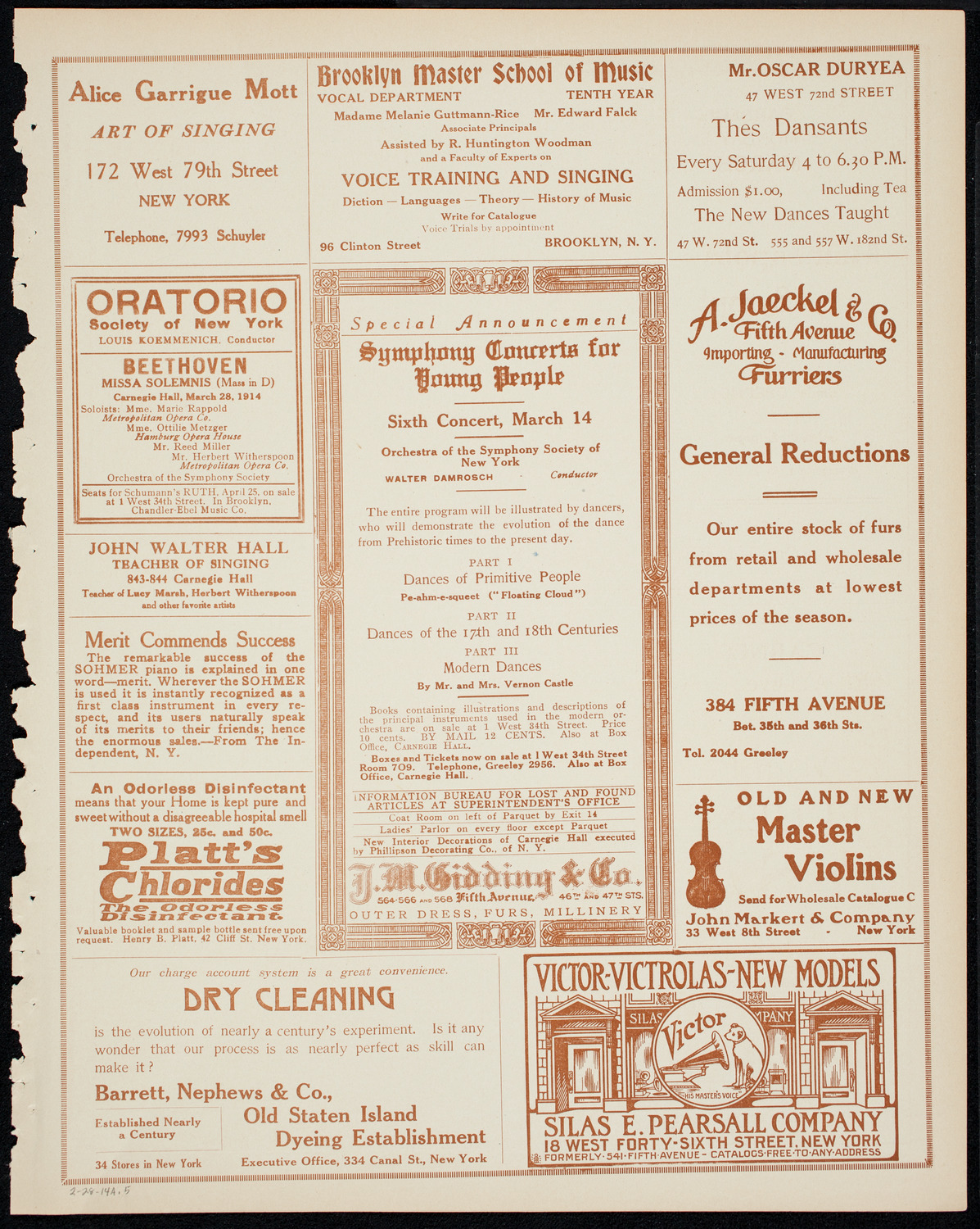 Symphony Concert for Young People, February 28, 1914, program page 9