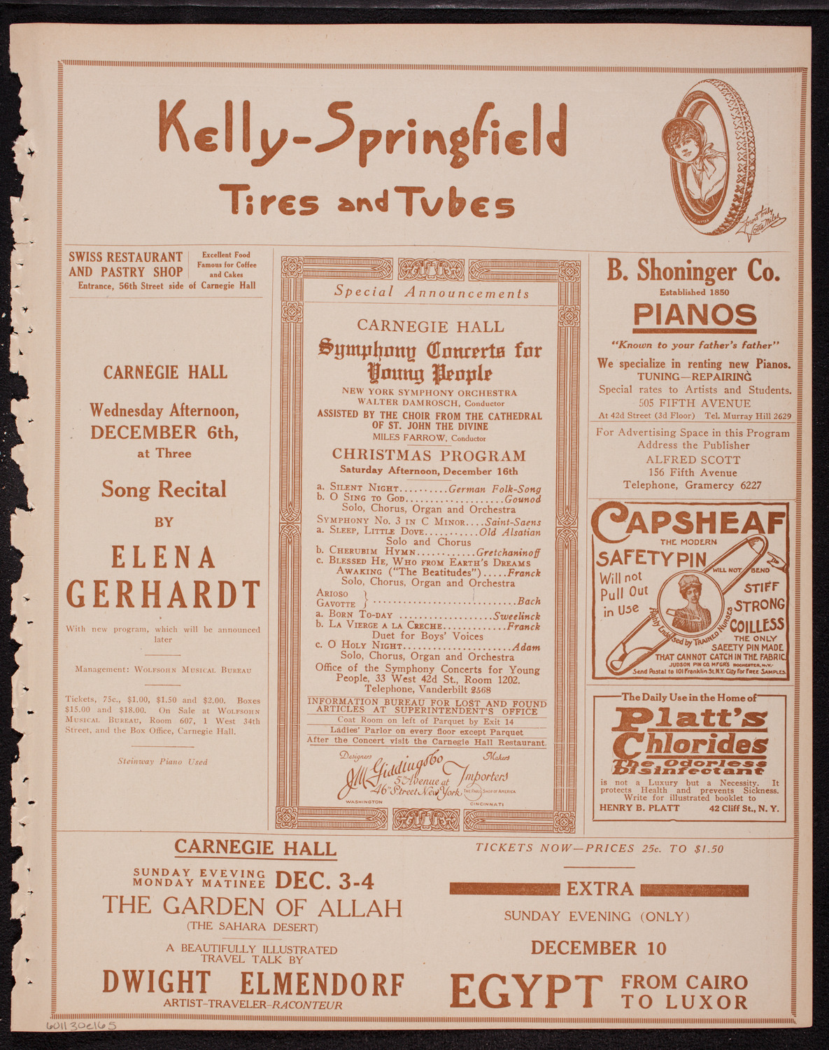 Boston Symphony Orchestra, November 30, 1916, program page 9