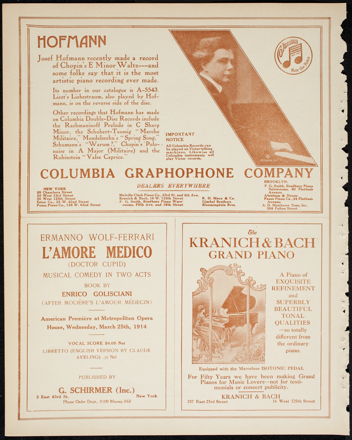 Benefit: German Seamen's Home, April 18, 1914, program page 6