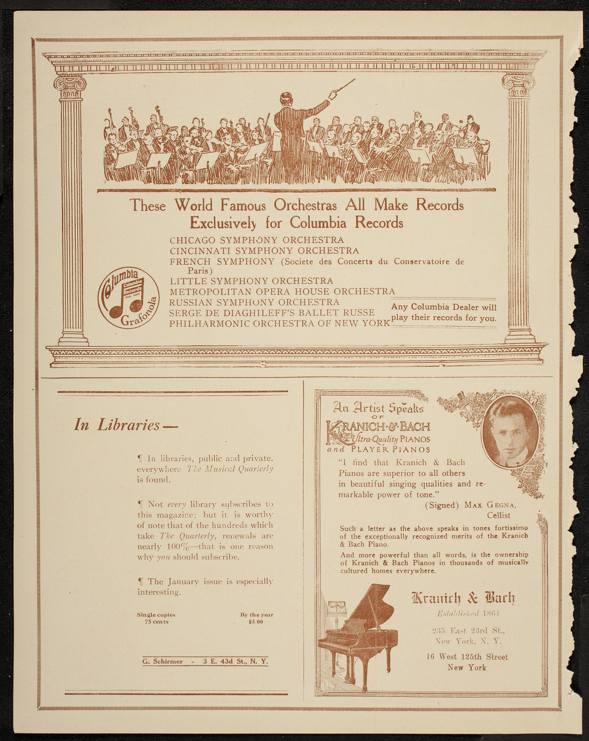 New York Symphony Orchestra, March 20, 1920, program page 6