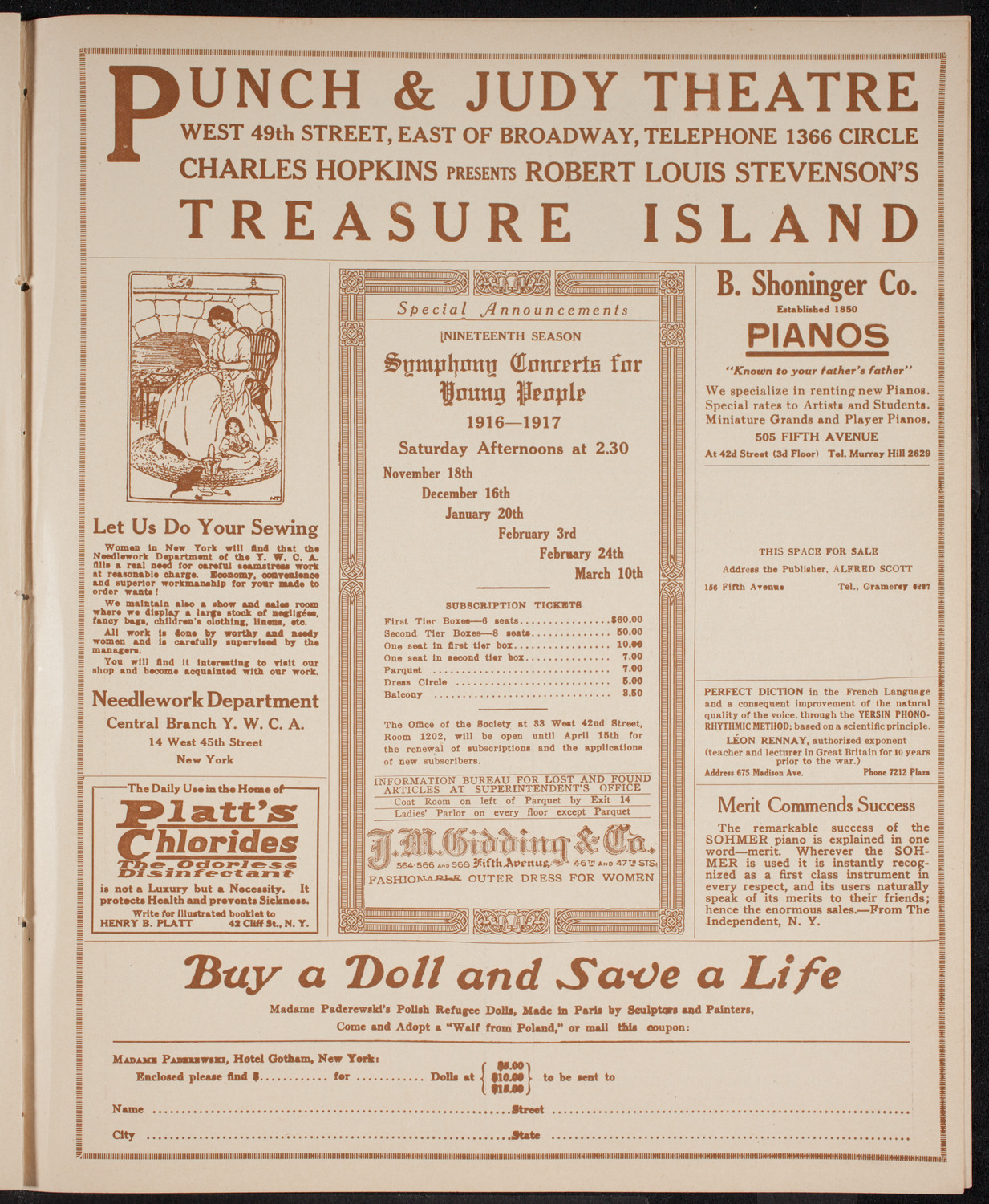 Concert and Illustrated Lecture on the British Navy, April 14, 1916, program page 9